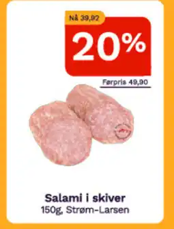 Oda Salami i skiver tilbud