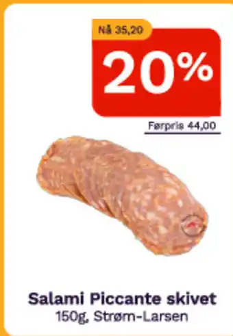 Oda Salami Piccante skivet tilbud