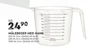 Mekk Målebeger med hank tilbud