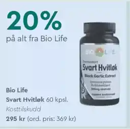 Life Bio life svart hvitløk tilbud