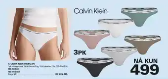 Sportmann Calvin klein thong 3pk tilbud