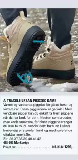 Sportmann Traxole urban piggsko dame tilbud