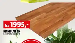 Bauhaus BENKEPLATE EIK tilbud