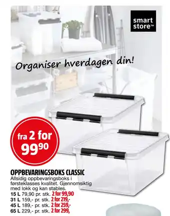 Bauhaus OPPBEVARINGSBOKS CLASSIC tilbud