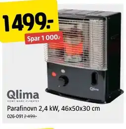 Jula Qlima Parafinovn 2,4 kW, tilbud