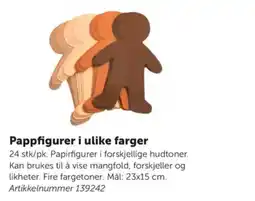 Lekolar Pappfigurer i ulike farger tilbud