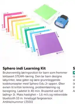 Lekolar Sphero indi Learning Kit tilbud