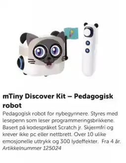 Lekolar mTiny Discover Kit - Pedagogisk robot tilbud