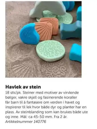 Lekolar Havlek av stein tilbud