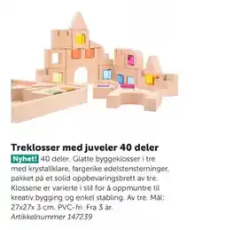 Lekolar Treklosser med juveler 40 deler tilbud