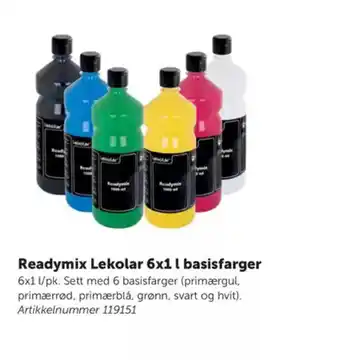 Lekolar Readymix Lekolar 6x1 l basisfarger tilbud