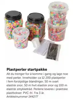 Lekolar Plastperler startpakke tilbud