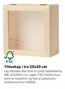 Lekolar Titteskap i tre tilbud