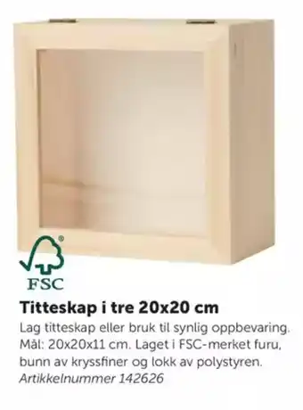 Lekolar Titteskap i tre tilbud