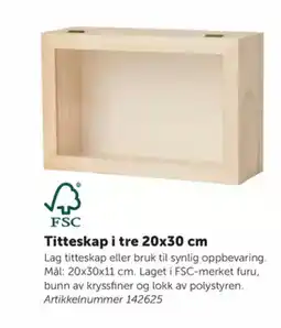 Lekolar Titteskap i tre tilbud