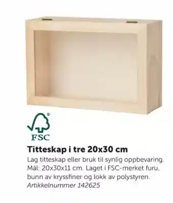 Lekolar Titteskap i tre tilbud