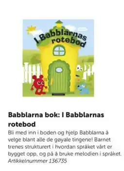 Lekolar Babblarna bok: I Babblarnas rotebod tilbud