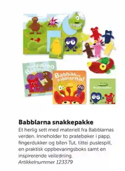 Lekolar Babblarna snakkepakke tilbud