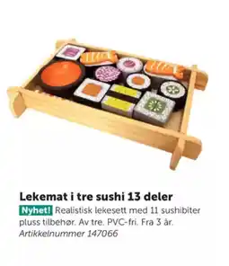 Lekolar Lekemat i tre sushi 13 deler tilbud