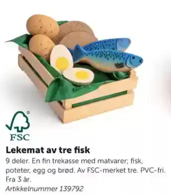 Lekolar Lekemat av tre fisk tilbud