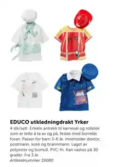 Lekolar EDUCO utkledningdrakt Yrker tilbud