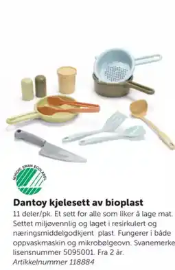 Lekolar Dantoy kjelesett av bioplast tilbud