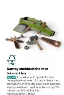 Lekolar Dantoy snekkerbelte med lekeverktøy tilbud