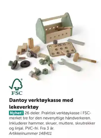 Lekolar Dantoy verktøykasse med lekeverktøy tilbud