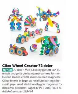 Lekolar Clixo Wheel Creator 72 deler tilbud