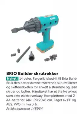 Lekolar BRIO Builder skrutrekker tilbud