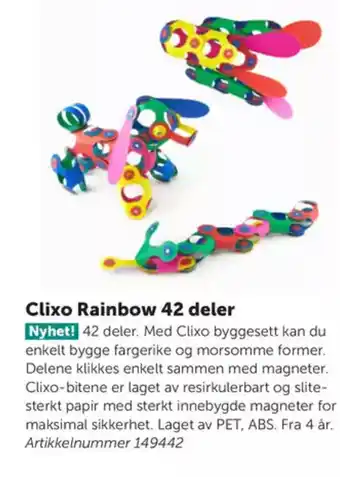 Lekolar Clixo Rainbow 42 deler tilbud