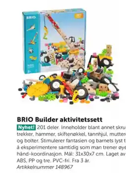 Lekolar BRIO Builder aktivitetssett tilbud