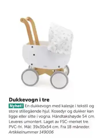 Lekolar Dukkevogn i tre tilbud