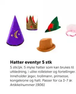 Lekolar Hatter eventyr 5 stk tilbud