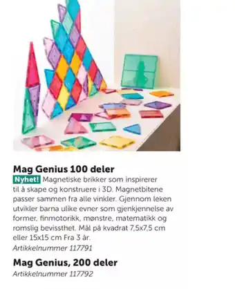 Lekolar Mag Genius 100 deler tilbud