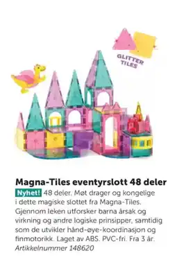 Lekolar Magna-Tiles eventyrslott 48 deler tilbud