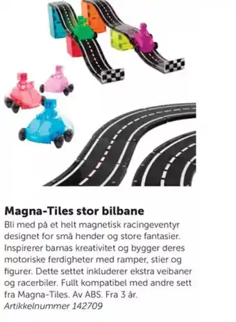 Lekolar Magna-Tiles stor bilbane tilbud