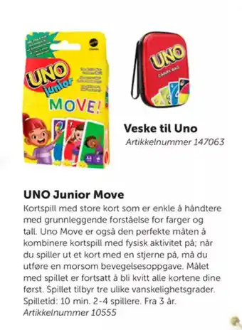 Lekolar UNO Junior Move tilbud