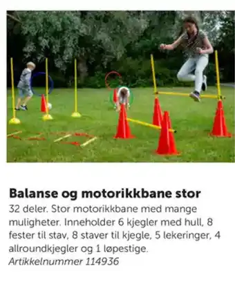 Lekolar Balanse og motorikkbane stor tilbud