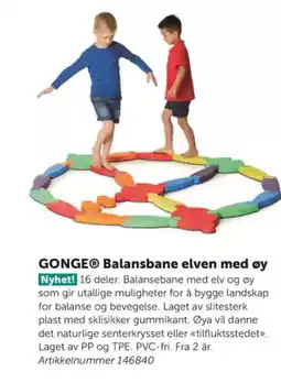 Lekolar GONGE® Balansbane elven med øy tilbud