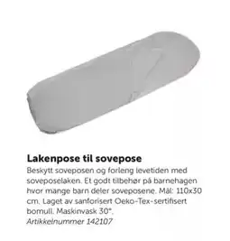 Lekolar Lakenpose til sovepose tilbud