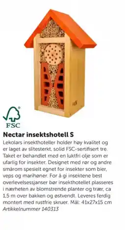 Lekolar Nectar insektshotell S tilbud