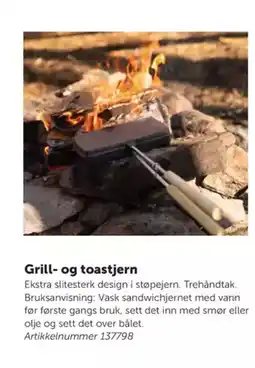 Lekolar Grill- og toastjern tilbud