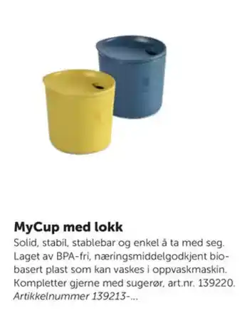 Lekolar MyCup med lokk tilbud