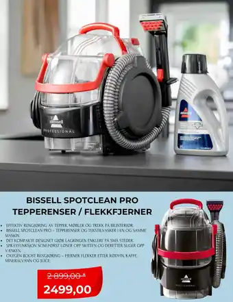 Clas Ohlson Bissell spotclean pro - tepperenser tilbud