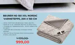 Clas Ohlson Beurer hd 150 xxl nordic varmeteppe, 200 x tilbud