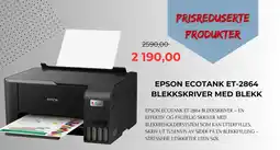 Clas Ohlson Epson ecotank et-2864 blekkskriver med blekk tilbud