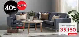 Fagmøbler Choice air hjørnesofa tilbud