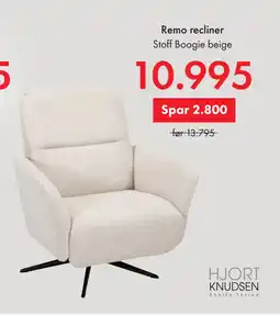 Fagmøbler Remo recliner tilbud