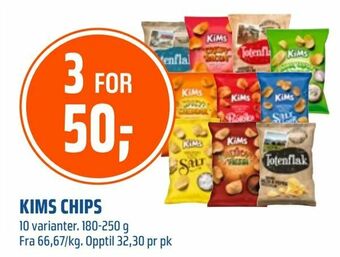 Coop Obs Kims chips tilbud